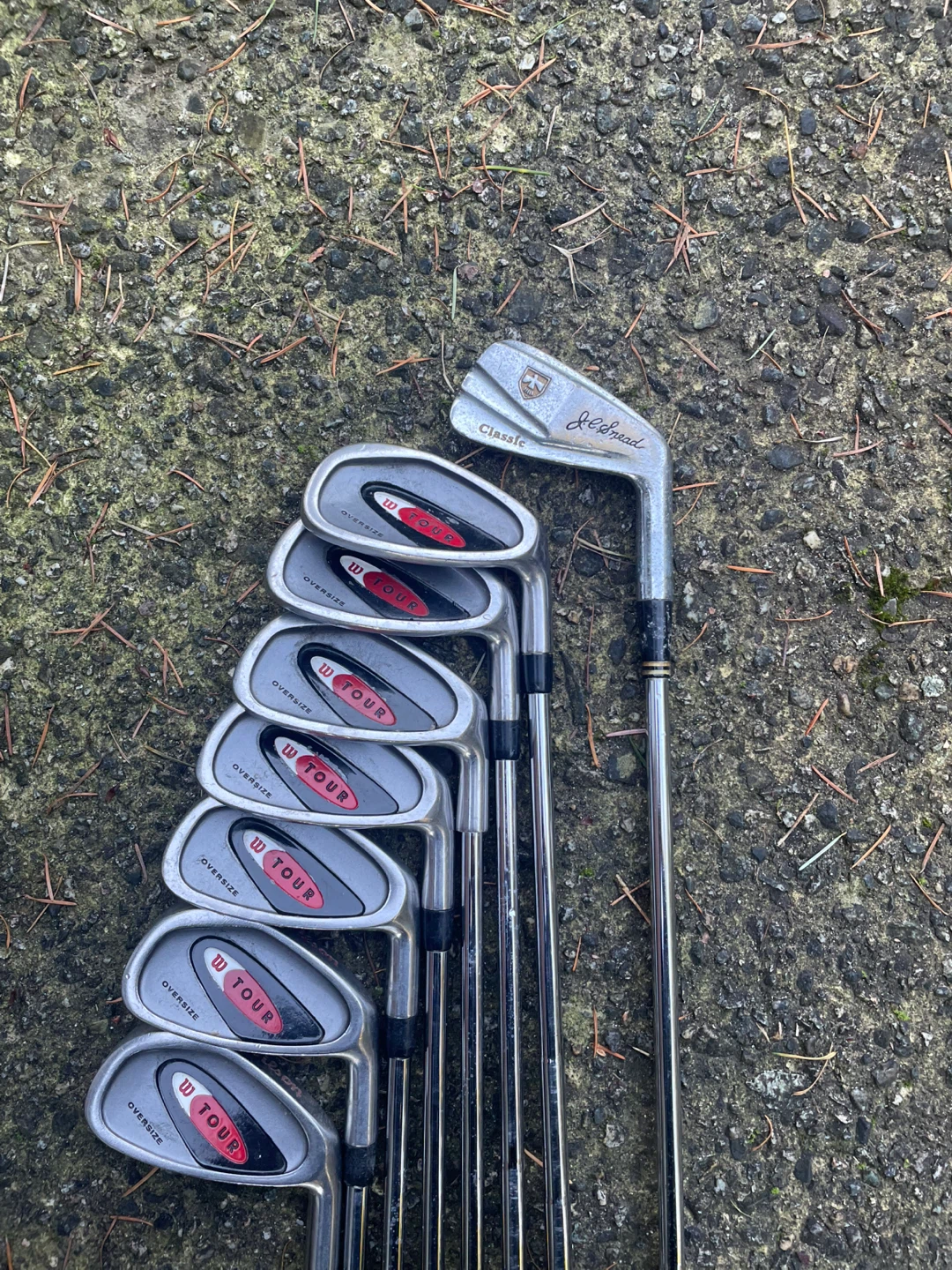 Wilson Golf Irons + 1 Northwestern Iron - photo 3
