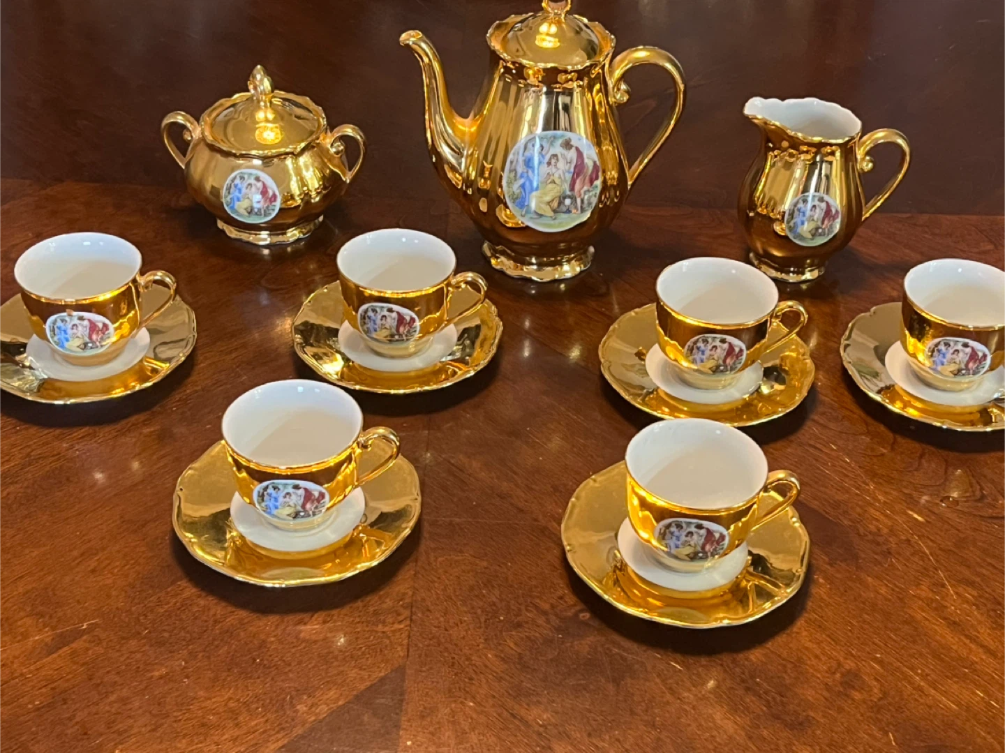 Epiag Czechoslovakia Gold Tea Set