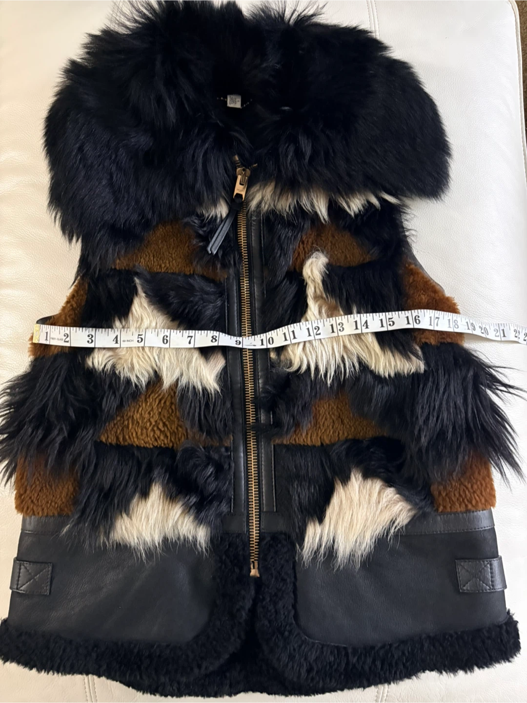 Coach 1941 Patchwork Fur & Leather Vest - photo 5