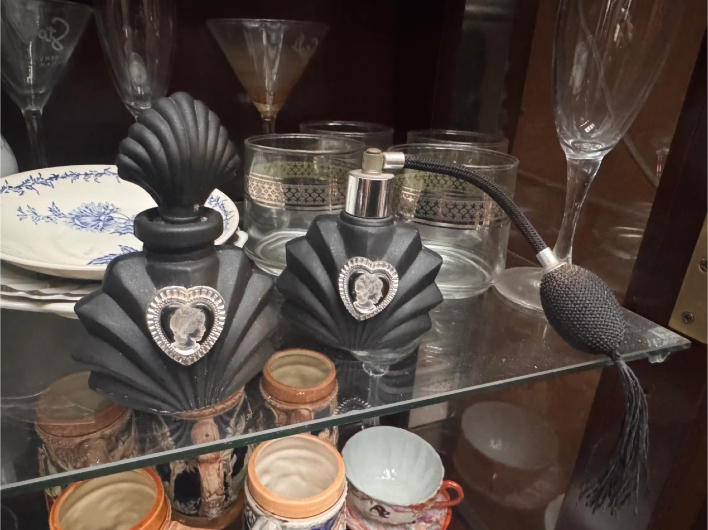Vintage Style Perfume Bottles (Set of 2)