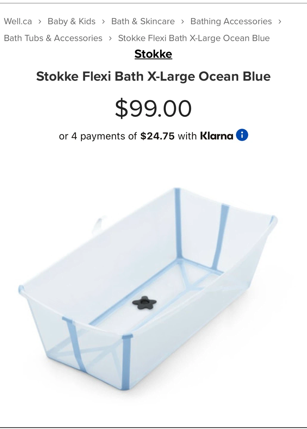 Stokke Flexi Bath X-Large - Ocean Blue