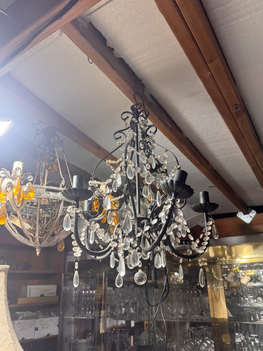 Chandelier with Crystals