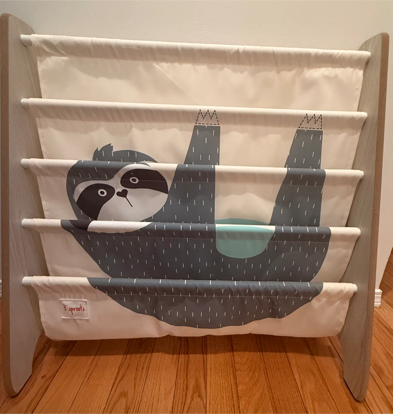 3 Sprouts Kids Book Rack - Sloth Design