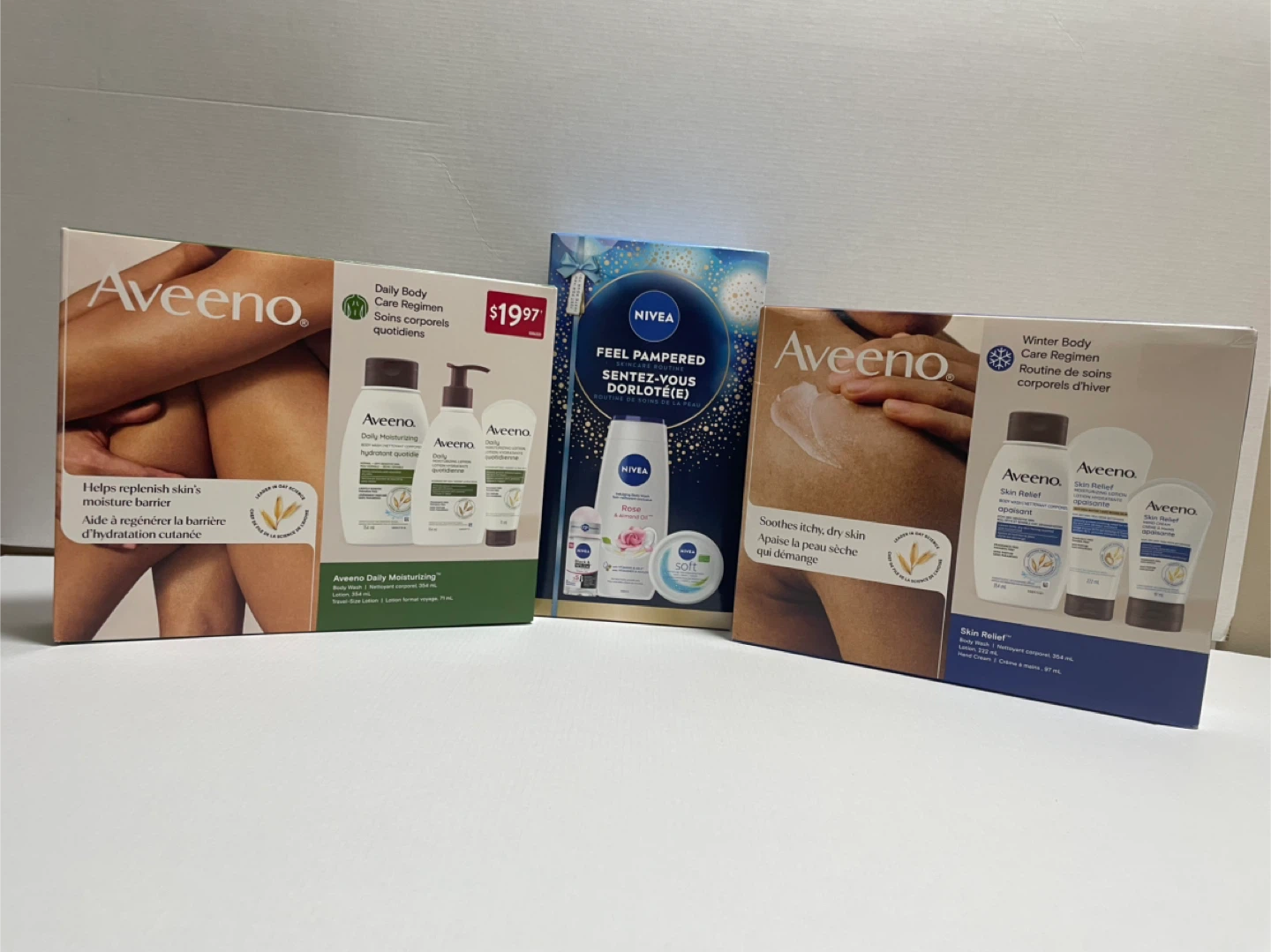 Aveeno & Nivea Body Care Regimen Sets