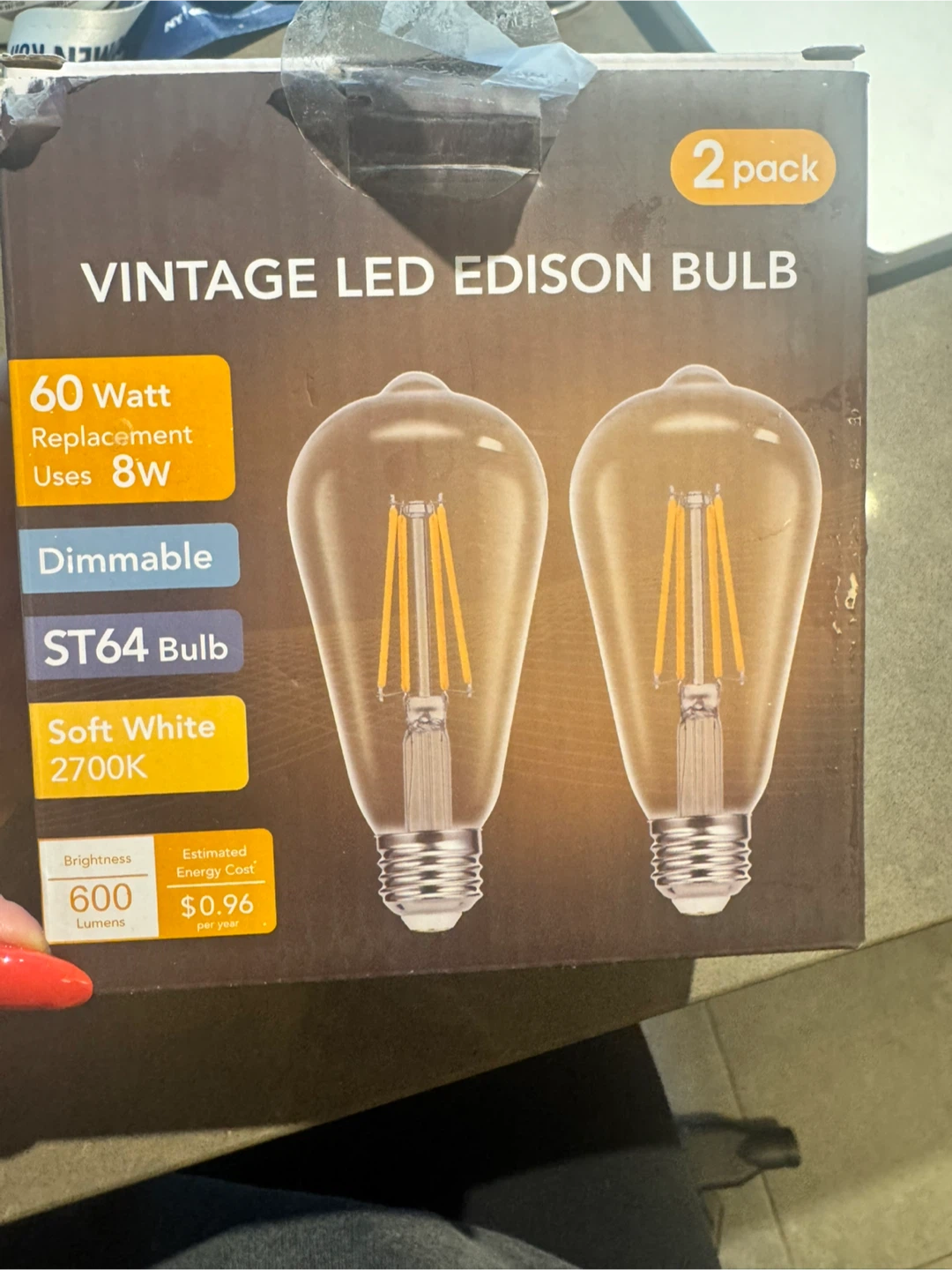 Vintage LED Edison Bulb - 2 Pack
