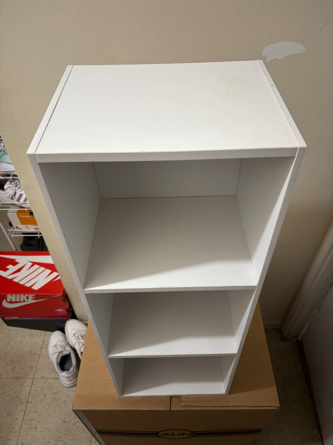 White 3-Shelf Bookcase - photo 3