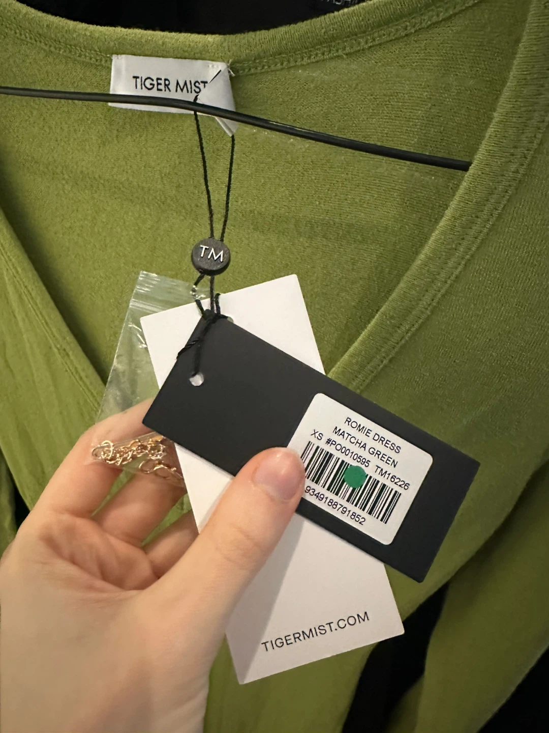 Tiger Mist Romie Dress - Matcha Green, Size XS - photo 3