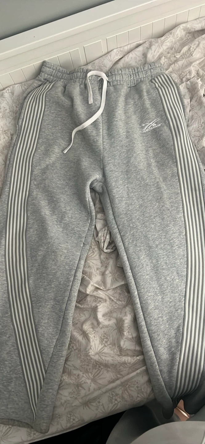 ARCHIVE ESSENTIAL WIDELEG SWEATPANTS GRAY size-M
