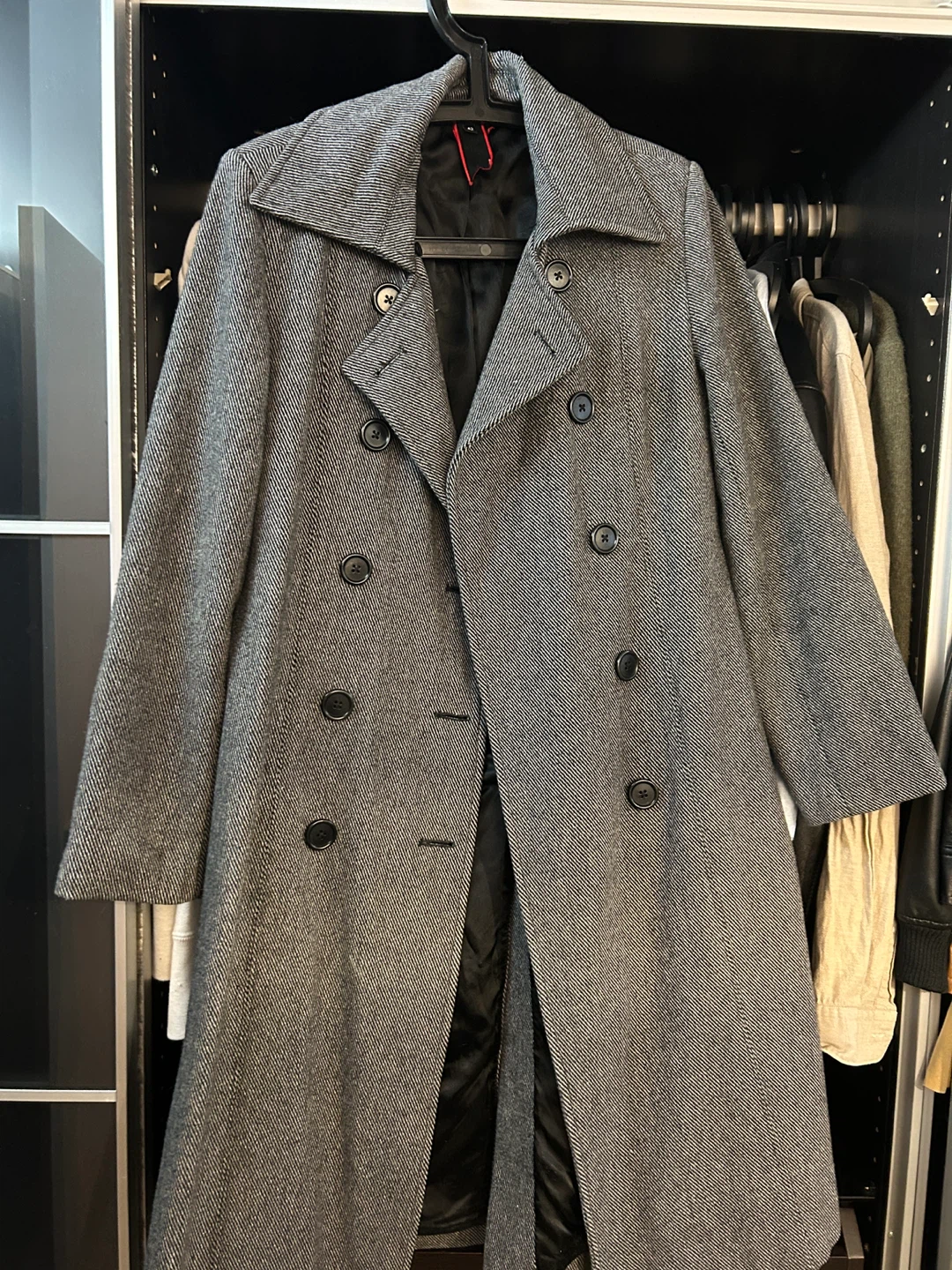 Paul Smith Black Label Herringbone Wool Coat - Size 42 Women
