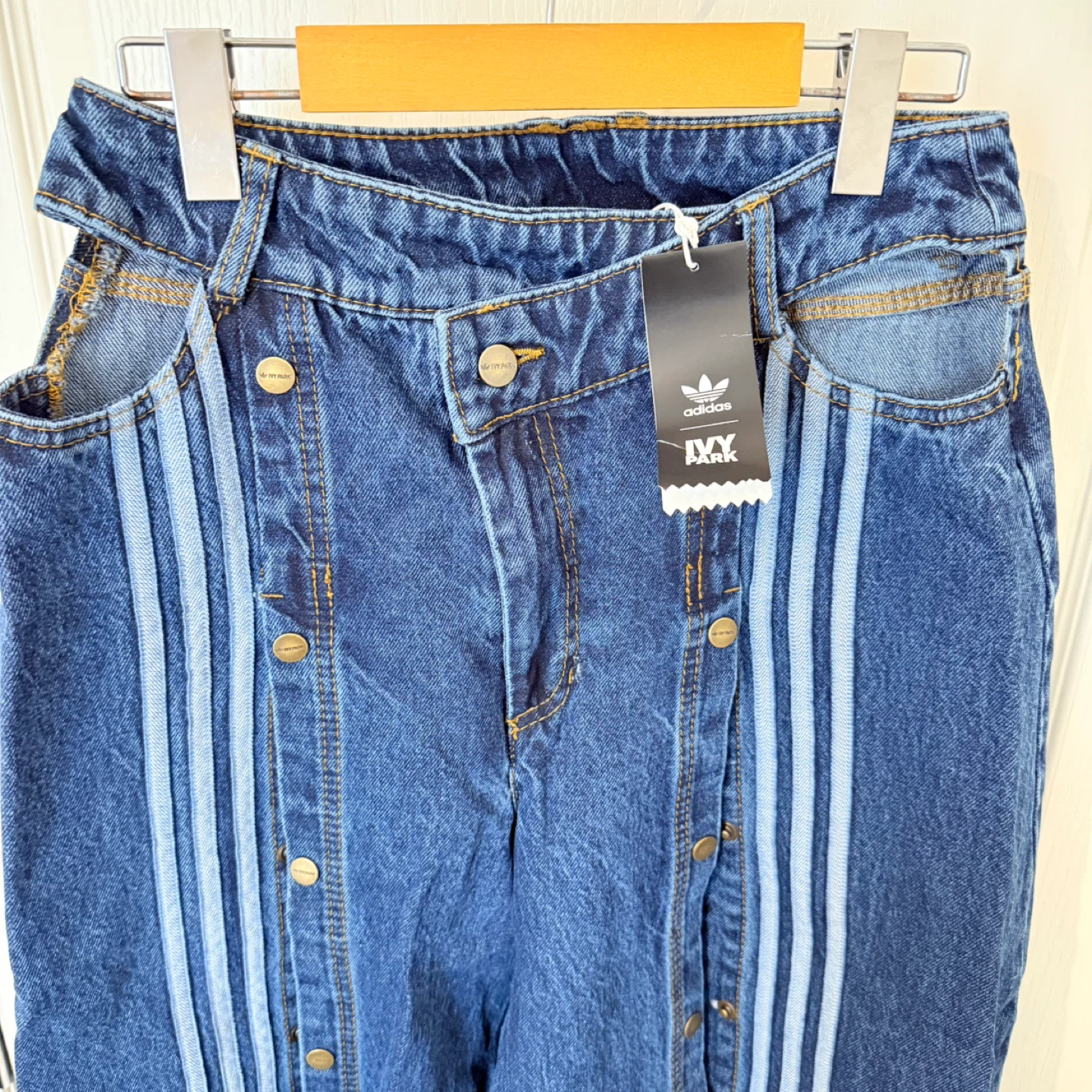 Adidas x Ivy Park Denim Snap Pants - Size M