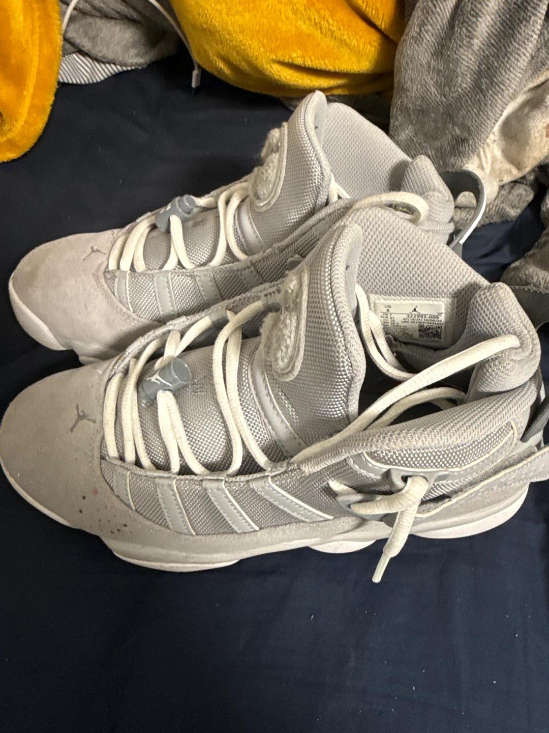 Jordan 6 Rings Gray Basketball Shoes - photo 2
