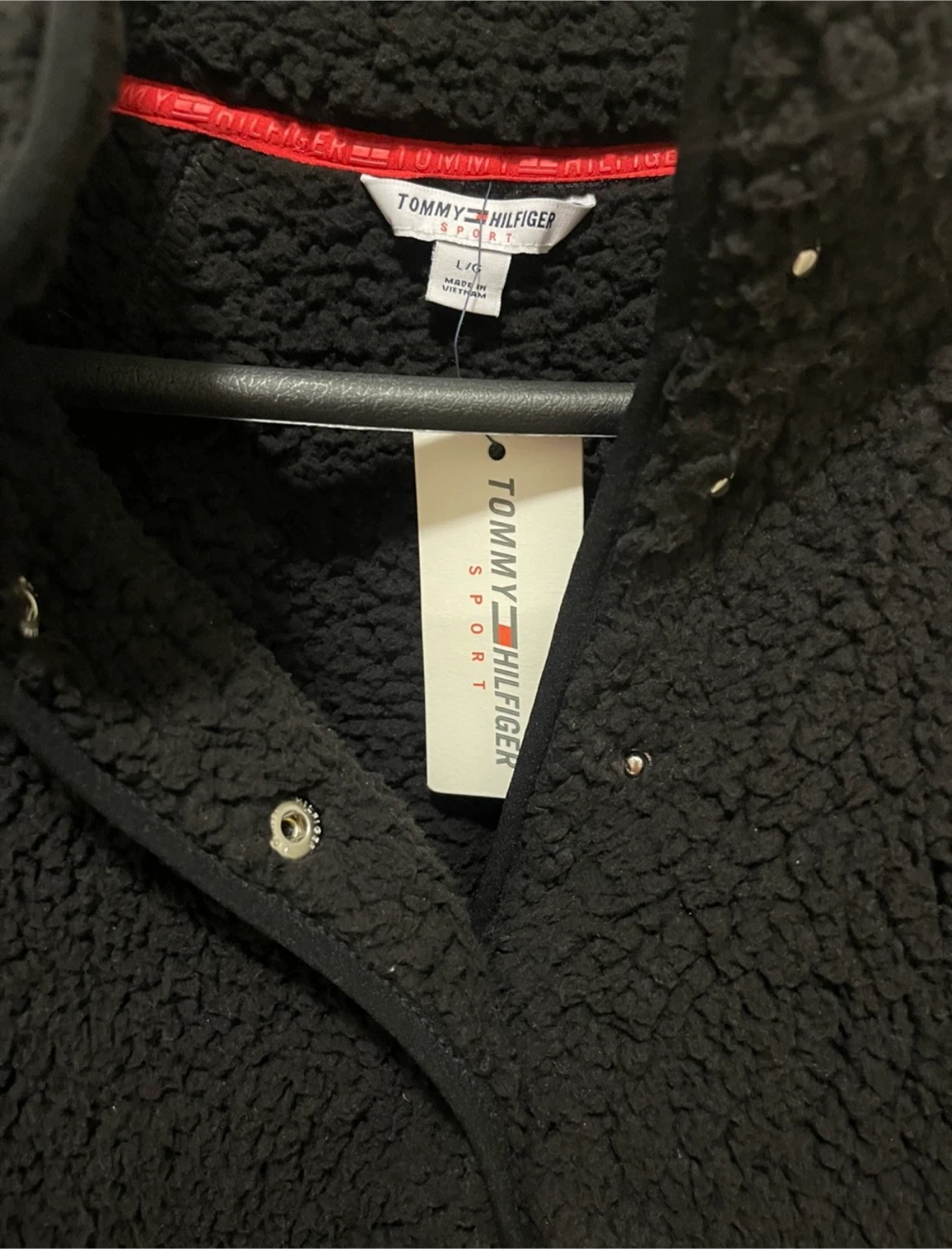 REDUCED AGAIN - Tommy Hilfiger Black Sherpa Pullover- L - photo 4