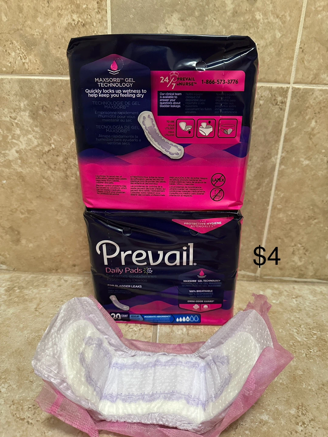 Prevail Daily Pads - 20 Count i have over 5 packages