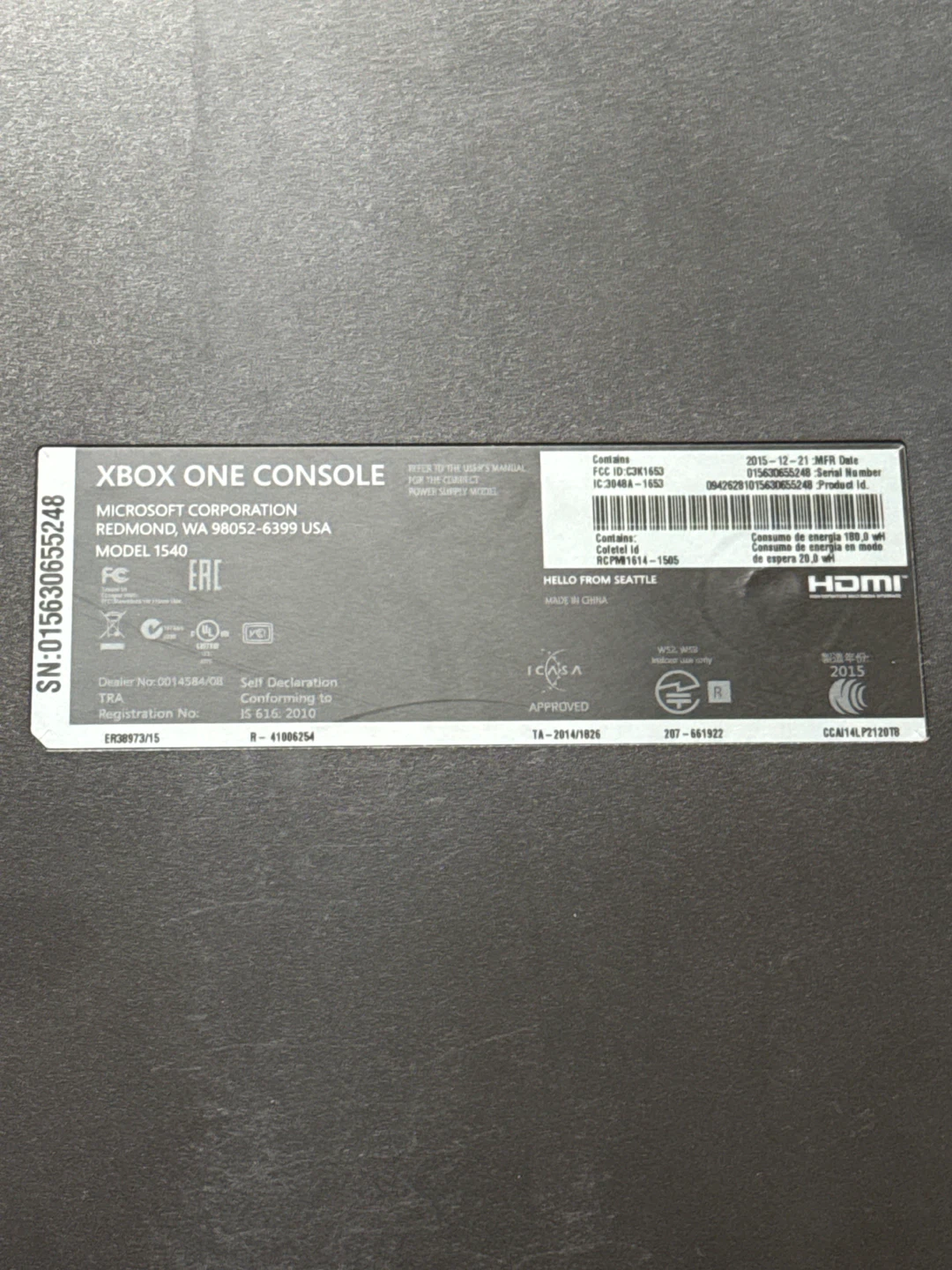 Xbox One Console Model 1540 & GAMES - photo 2