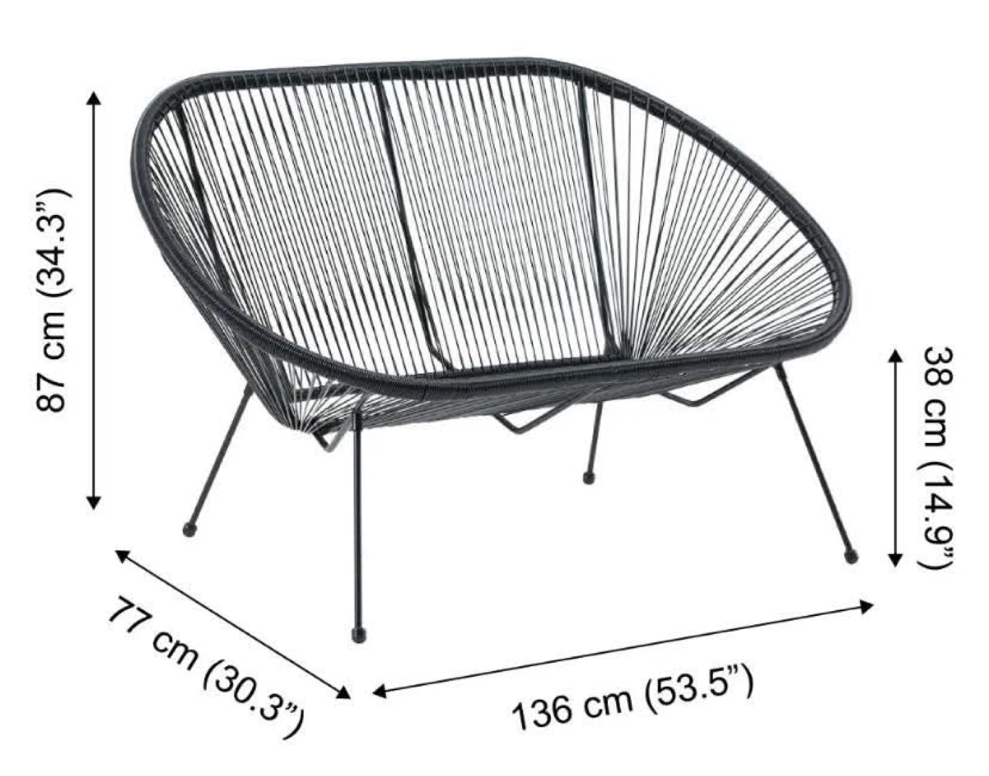 Acapulco 3-pieces Patio Set - photo 5