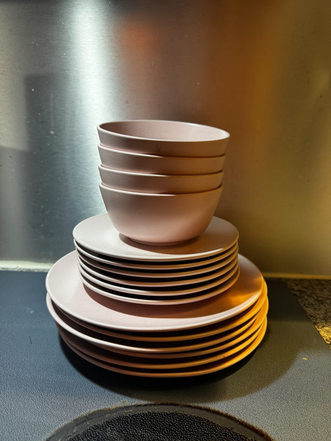 Pink Dinnerware Set (Plates & Bowls)