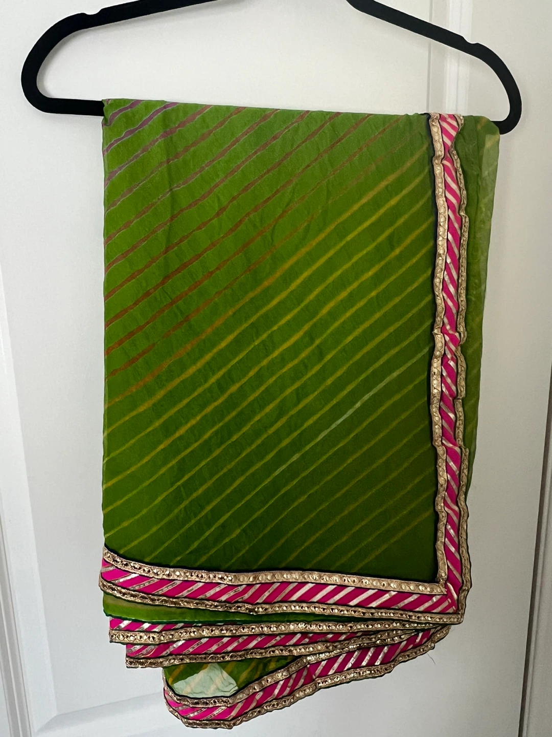 Green & Pink Sari