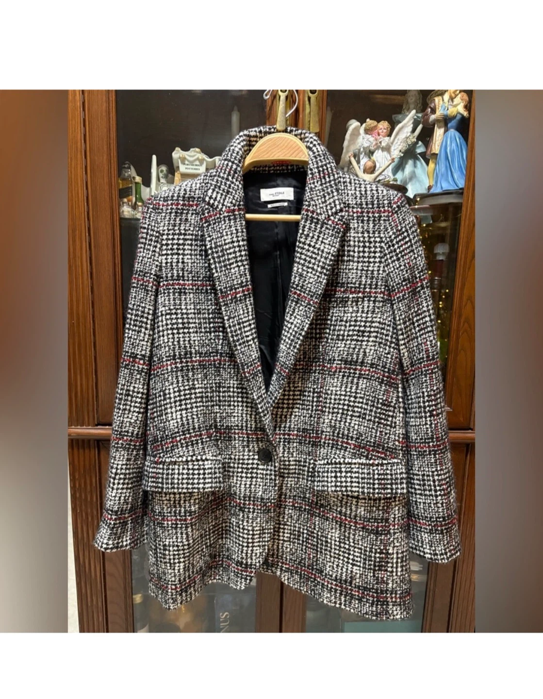 Isabel Marant Etoile Ice Checked Blazer Size 42