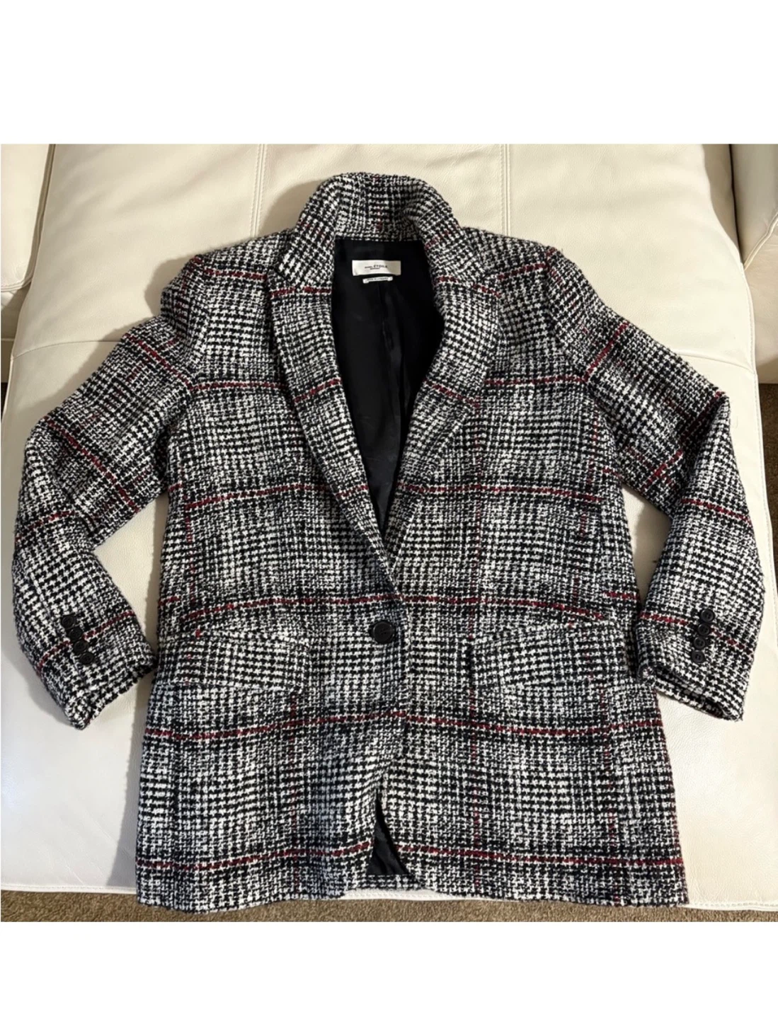 Isabel Marant Etoile Ice Checked Blazer Size 42 - photo 4