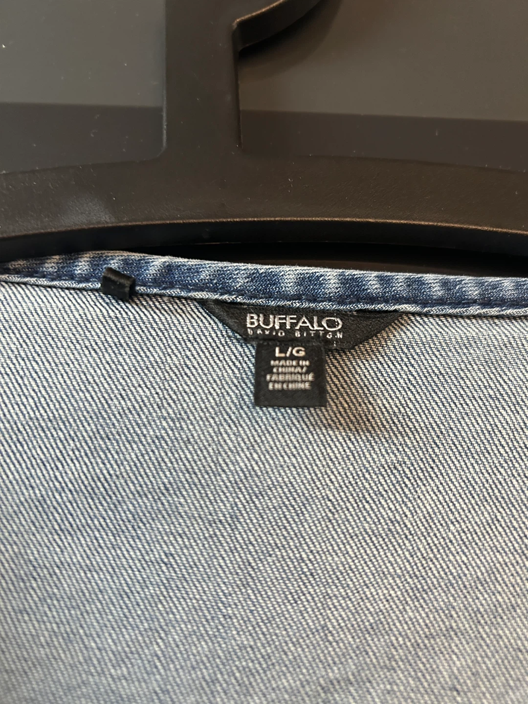 Buffalo David Bitton Denim Wrap Dress - Size L - photo 2