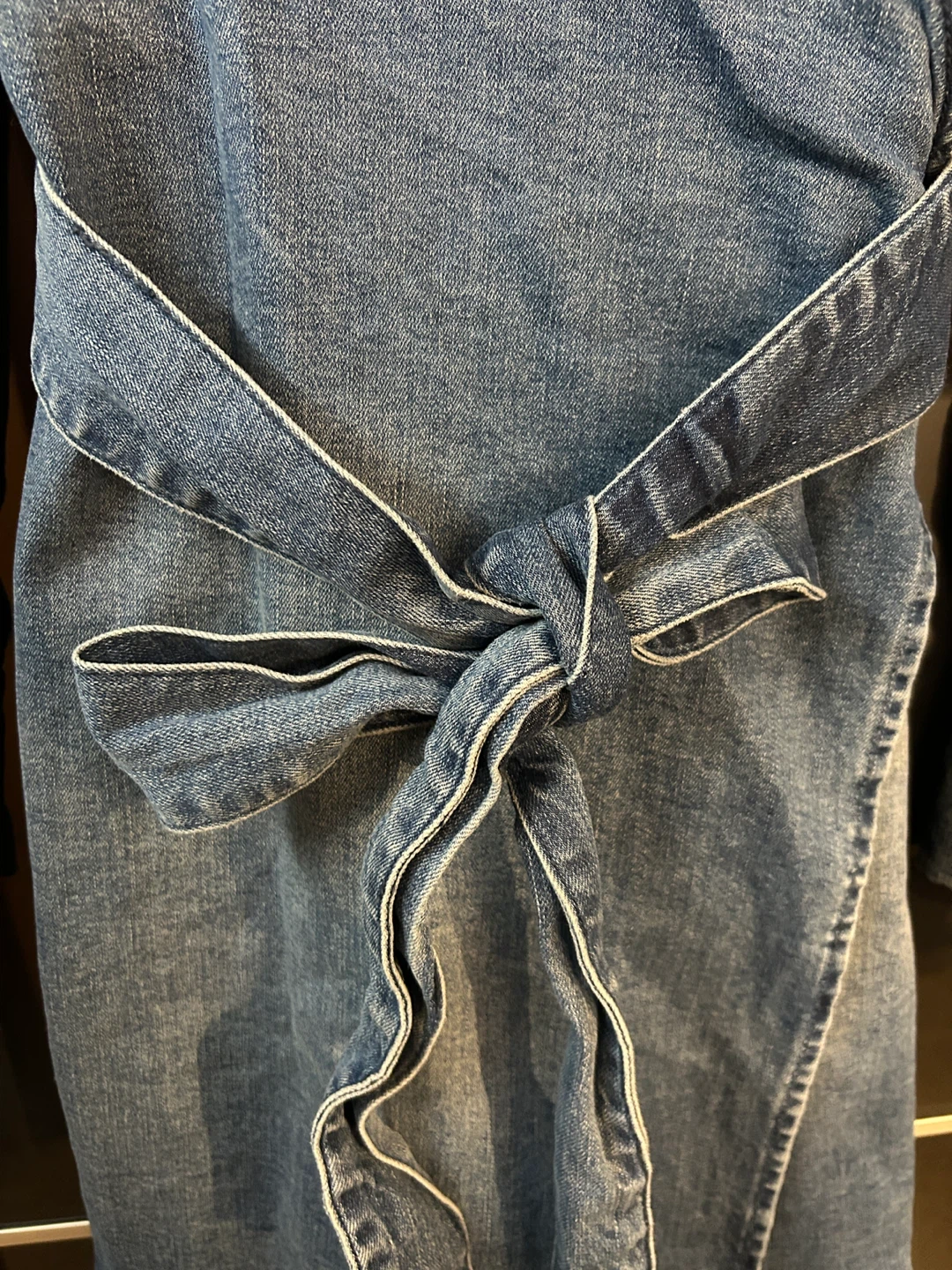 Buffalo David Bitton Denim Wrap Dress - Size L - photo 3
