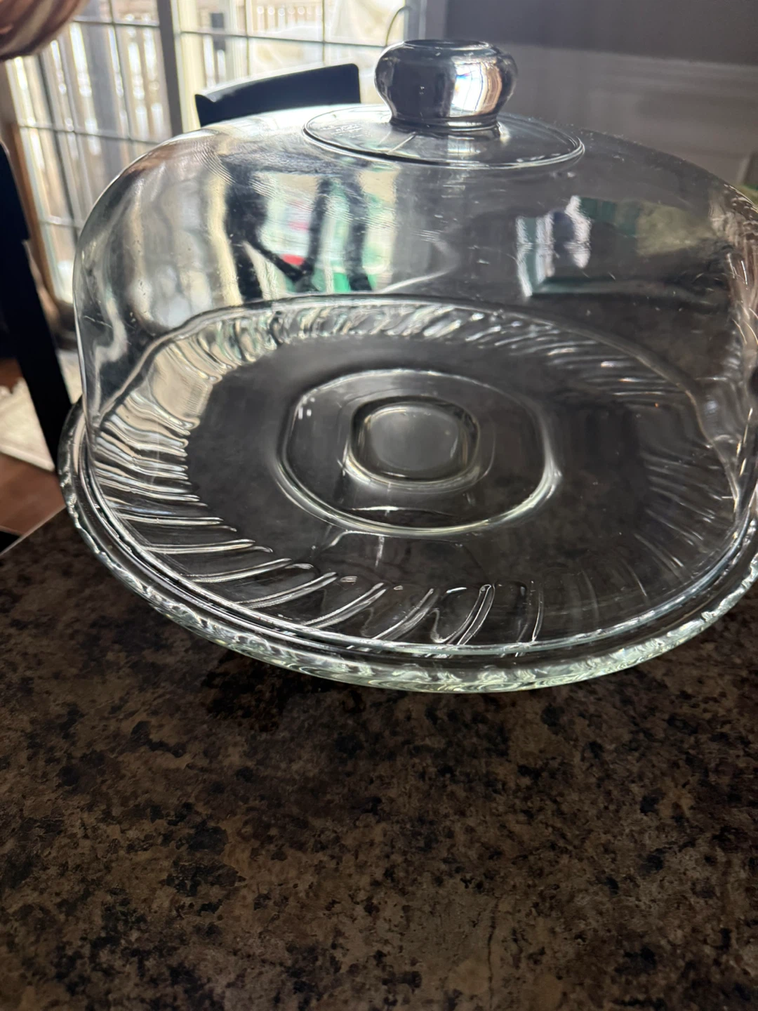 Glass Cake Dome with Plate - photo 2