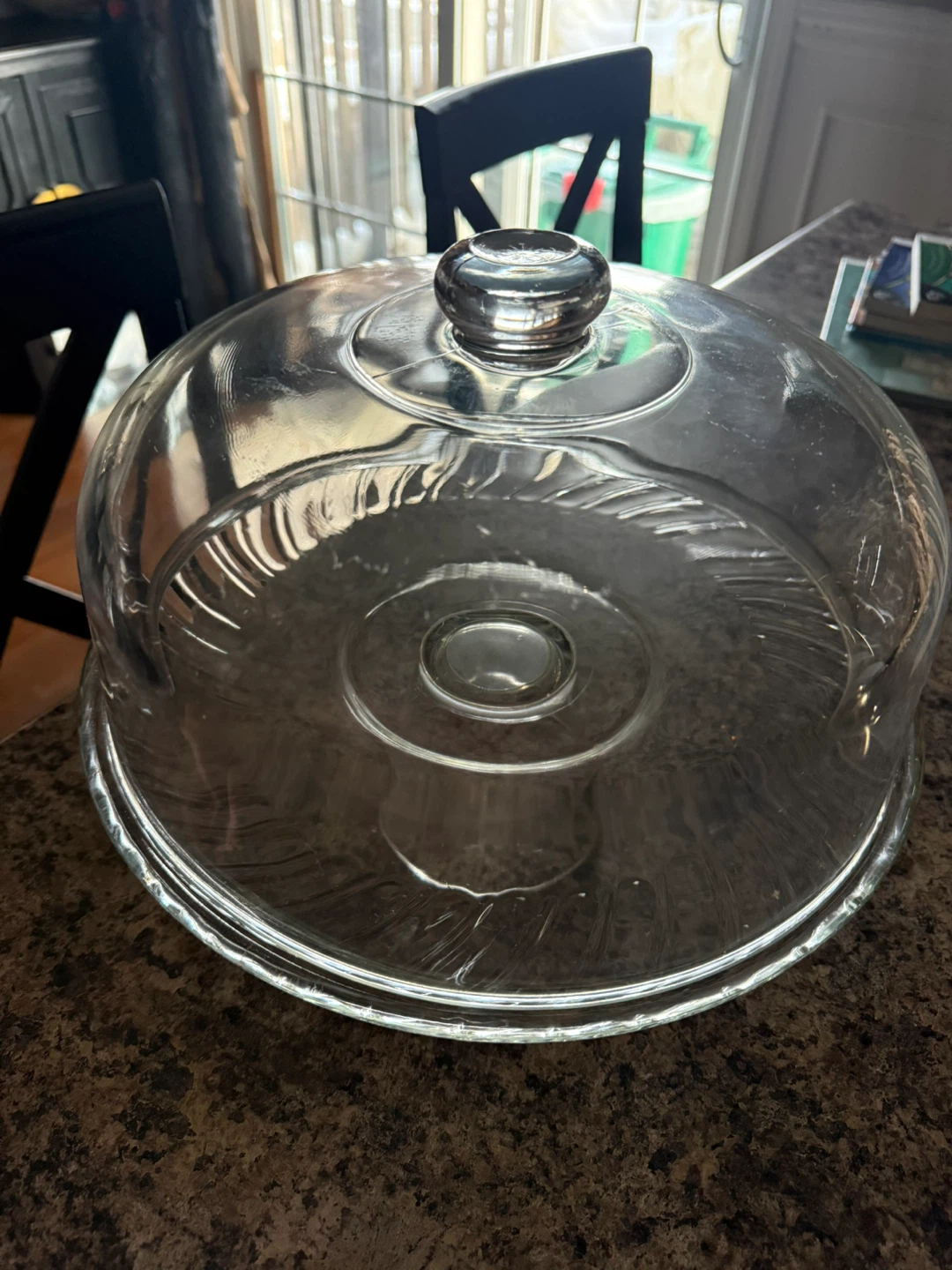 Glass Cake Dome with Plate