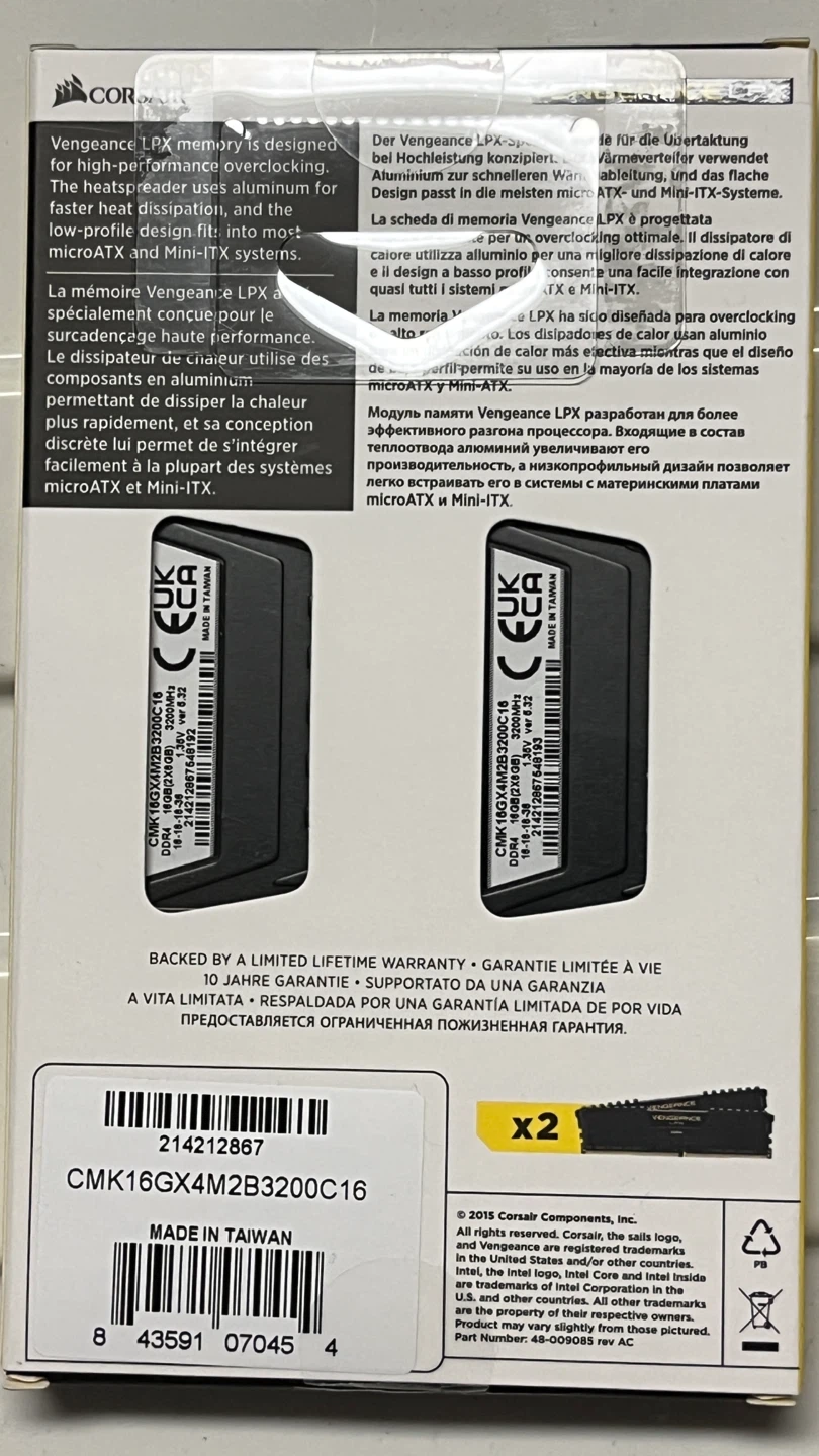 Corsair Vengeance LPX 16GB DDR4 3200MHz RAM - photo 2