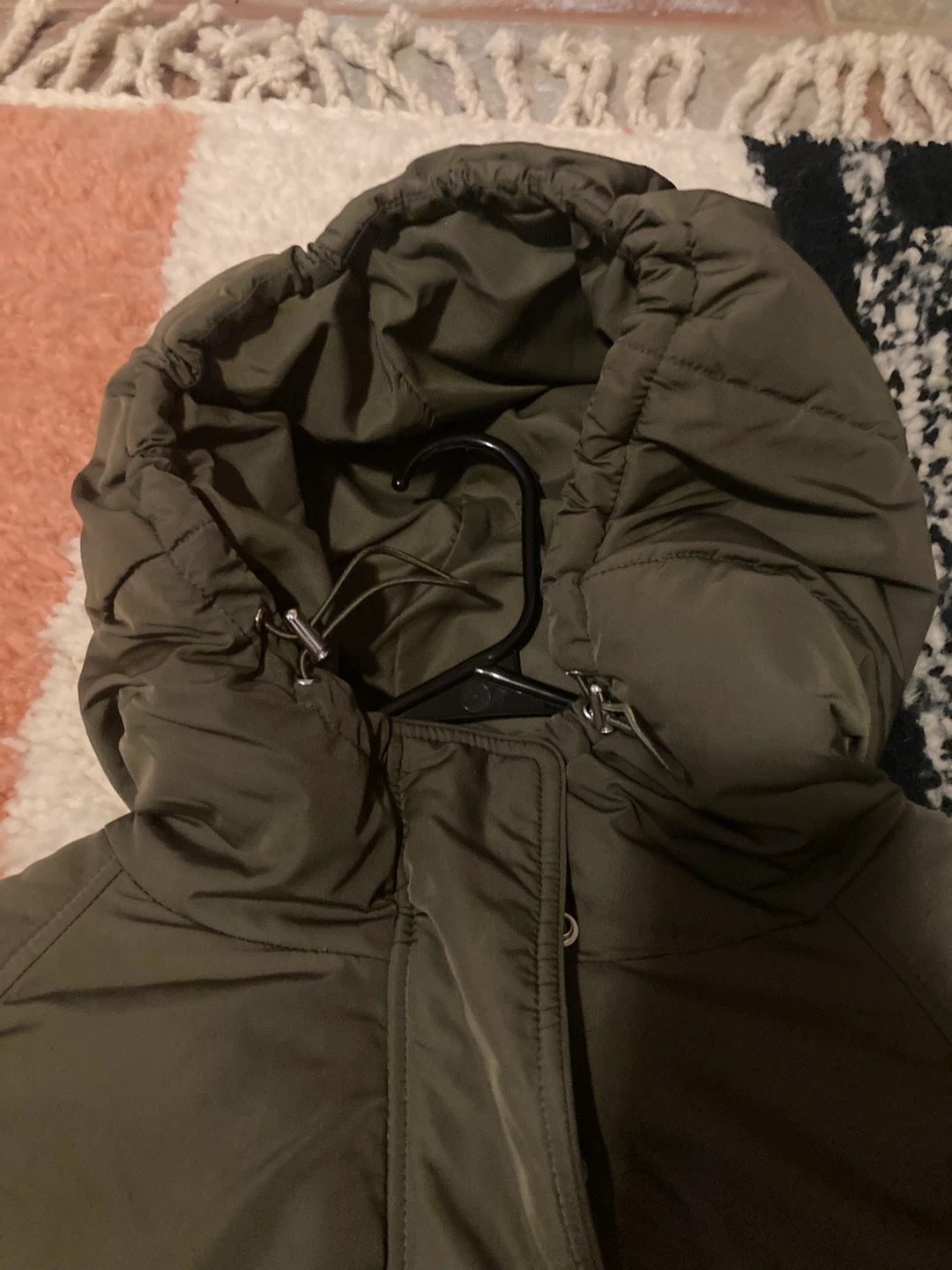 Zara TRF Collection Puffer Jacket - Olive Green - photo 2