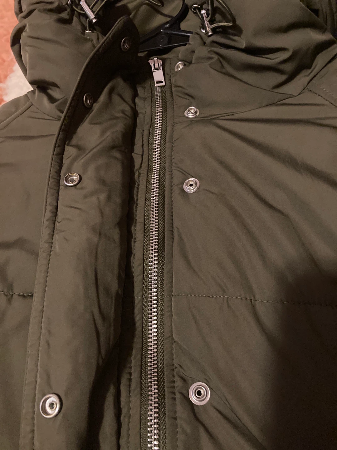 Zara TRF Collection Puffer Jacket - Olive Green - photo 3