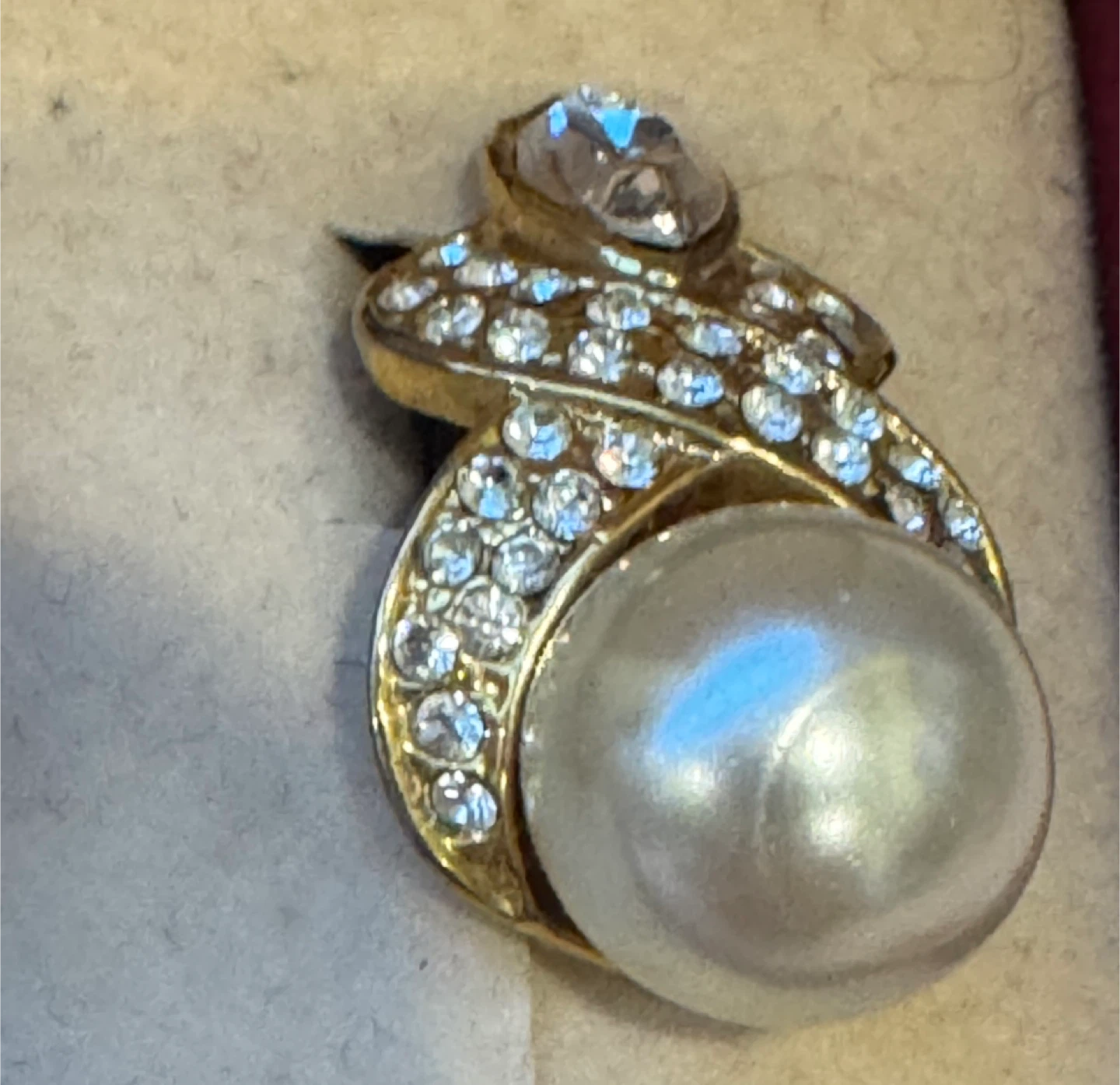 Camelot Pearl & Rhinestone Earrings - photo 3