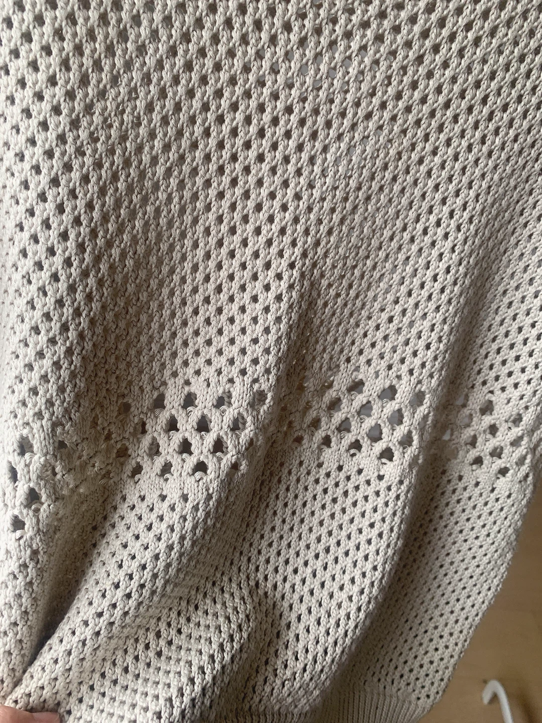 Wilfred Open Knit Short Sleeve Top – XS – Soft Greige - photo 3