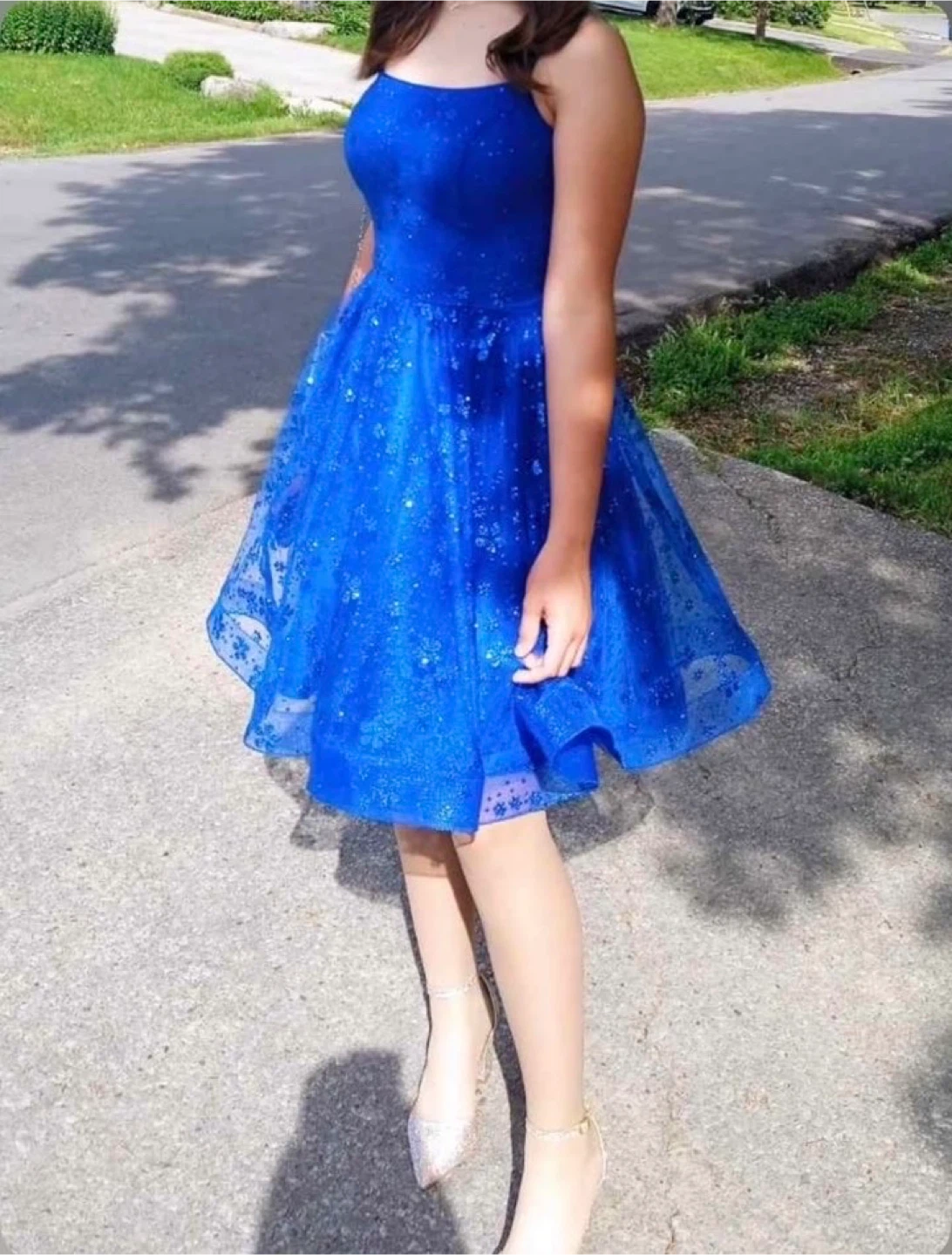 Jadore Evening Blue Dress - Size 8
