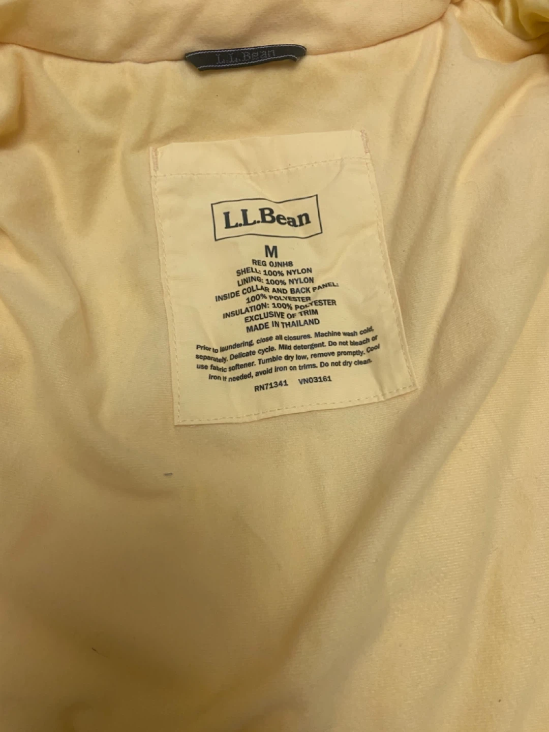 🥕carrtos L.L.Bean Yellow Winter Jacket - Size M - photo 4