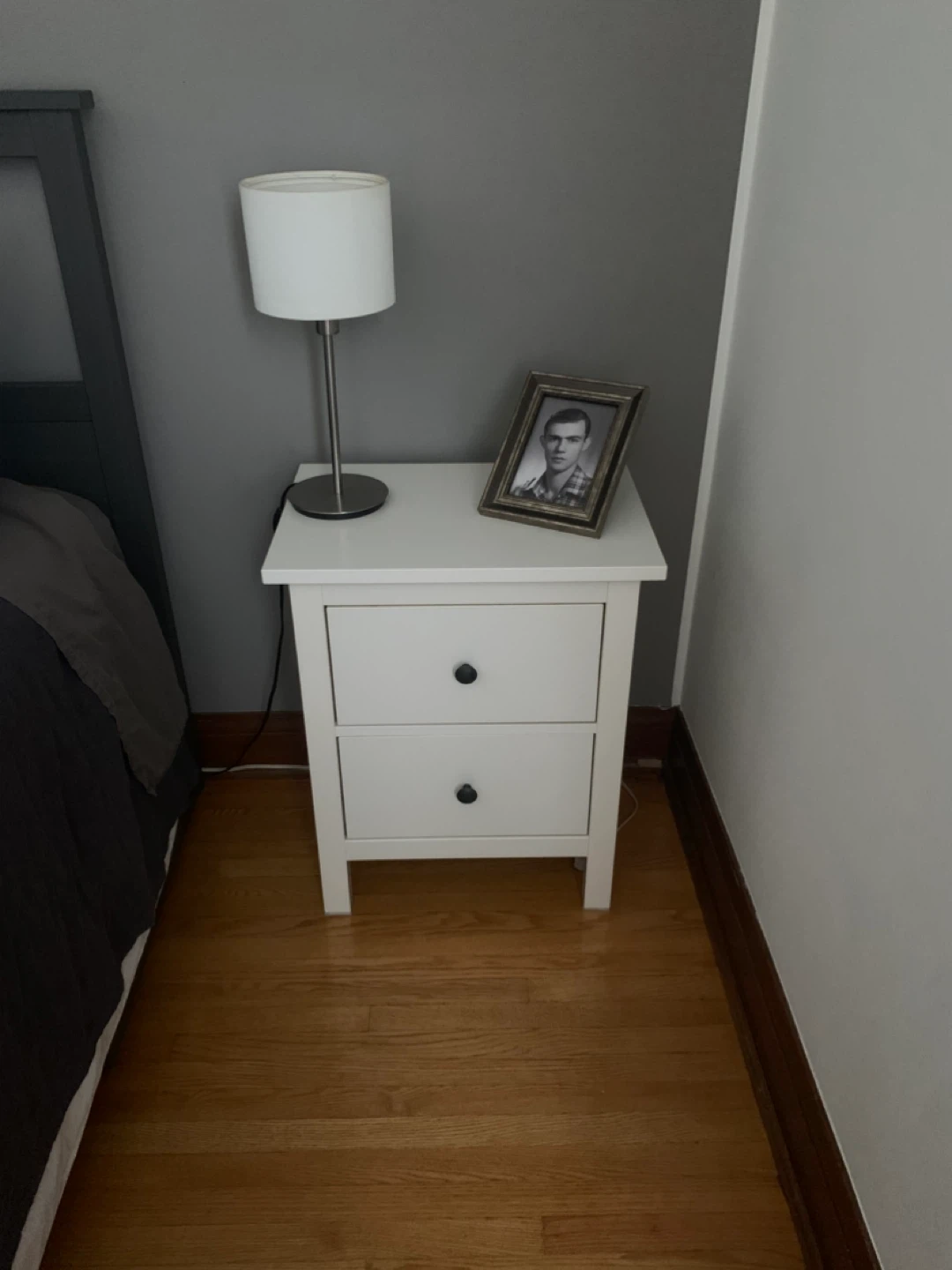 IKEA Hemnes 2-Drawer Chest, White Stain set of 2