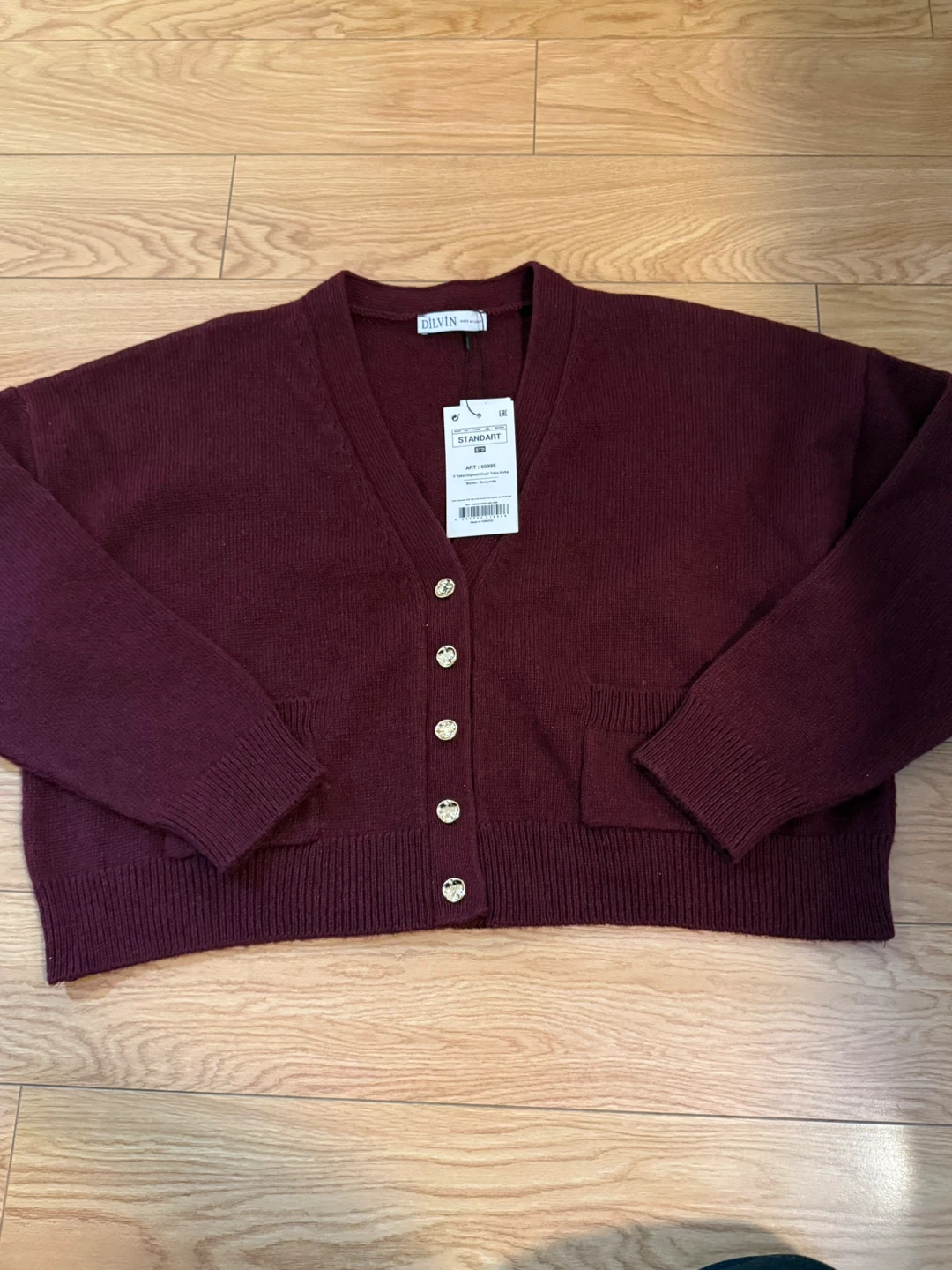 Burgundy women Cardigan/ cropped sweater. Priced to clear! - photo 2