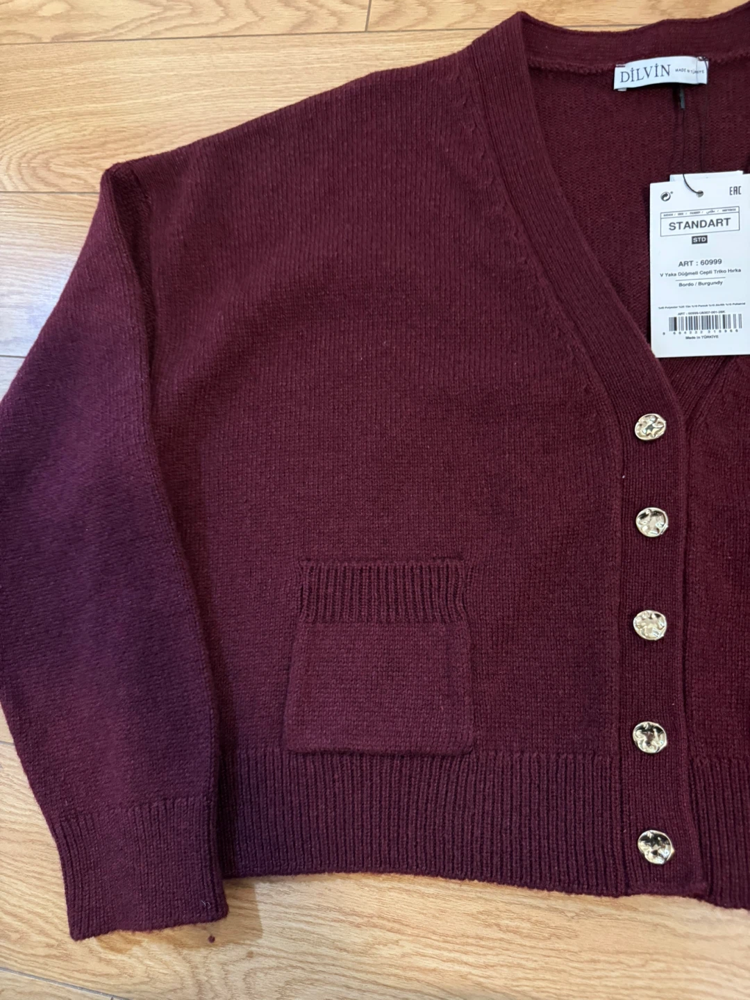 Burgundy women Cardigan/ cropped sweater. Priced to clear! - photo 5