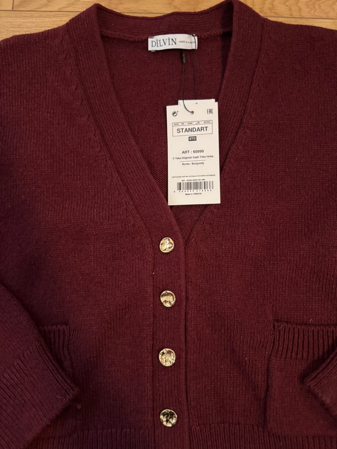 Burgundy women Cardigan/ cropped sweater. Priced to clear! - photo 3
