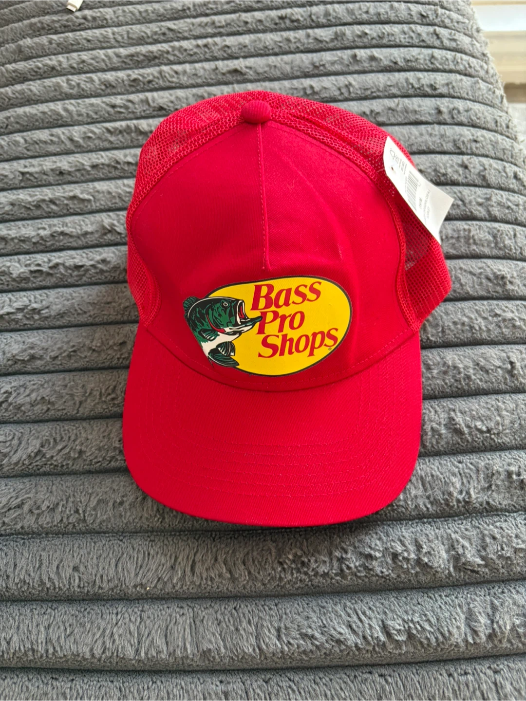 Bass Pro Shops Red Mesh Trucker Hat