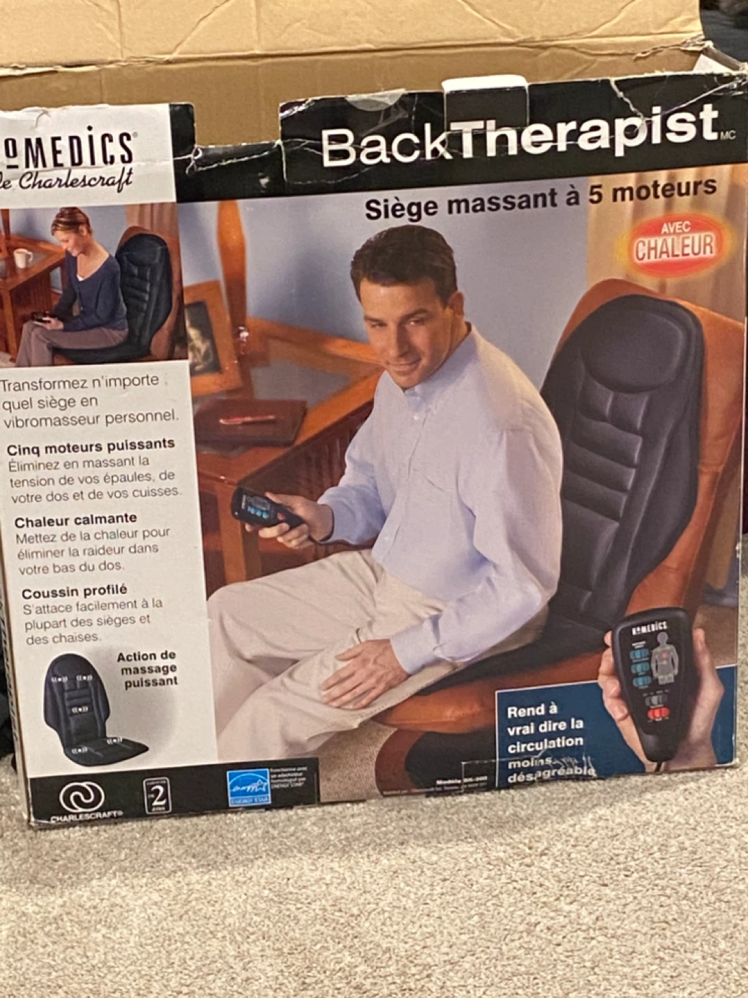 Homedics BackTherapist 5-Motor Seat Massager
