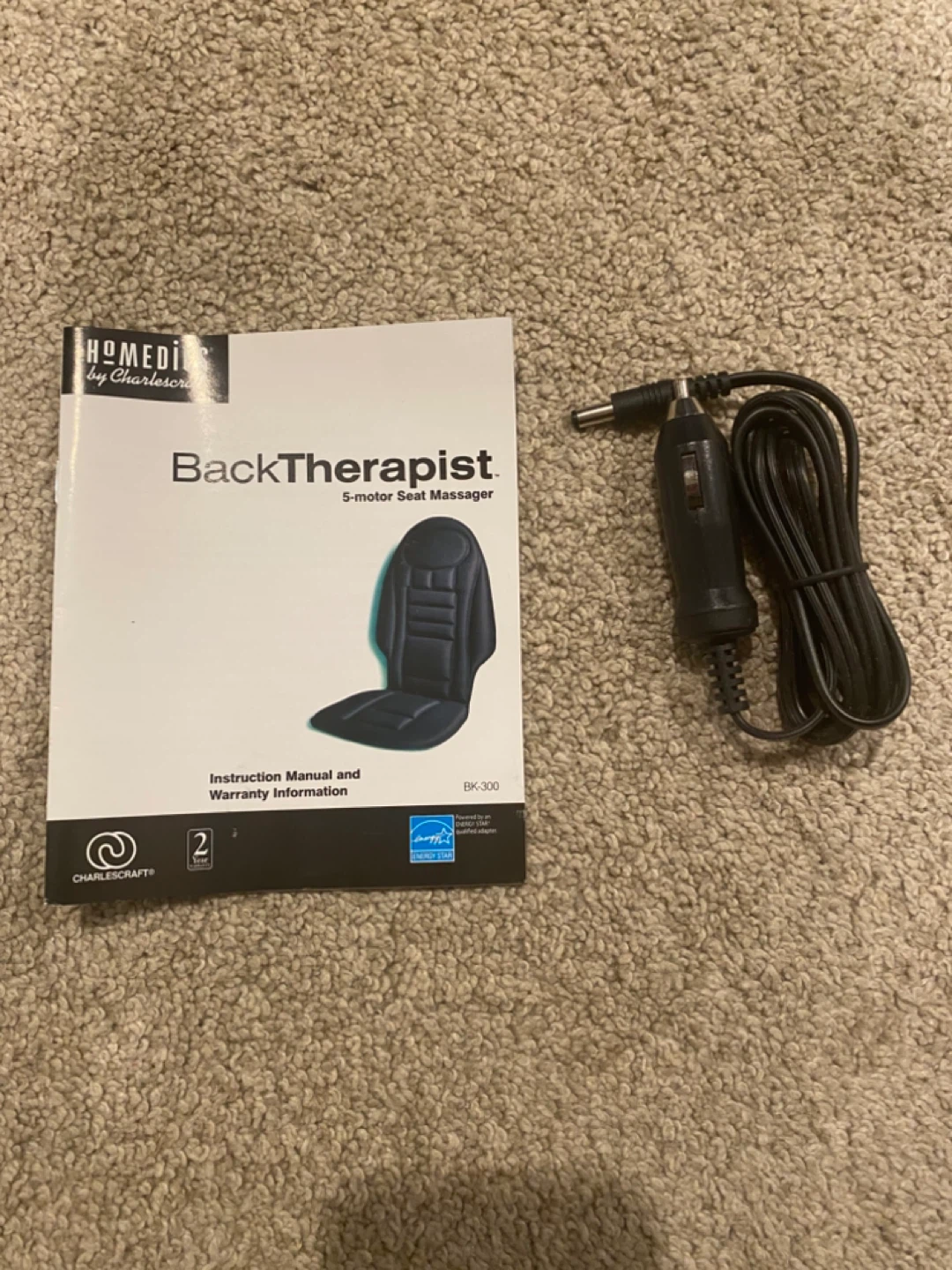 Homedics BackTherapist 5-Motor Seat Massager - photo 2