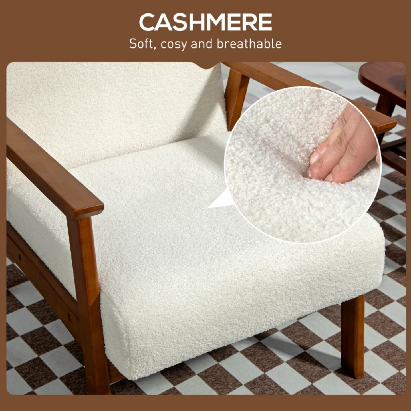 🤍 Bouclé Accent Chair – Brand New🥕 - photo 4