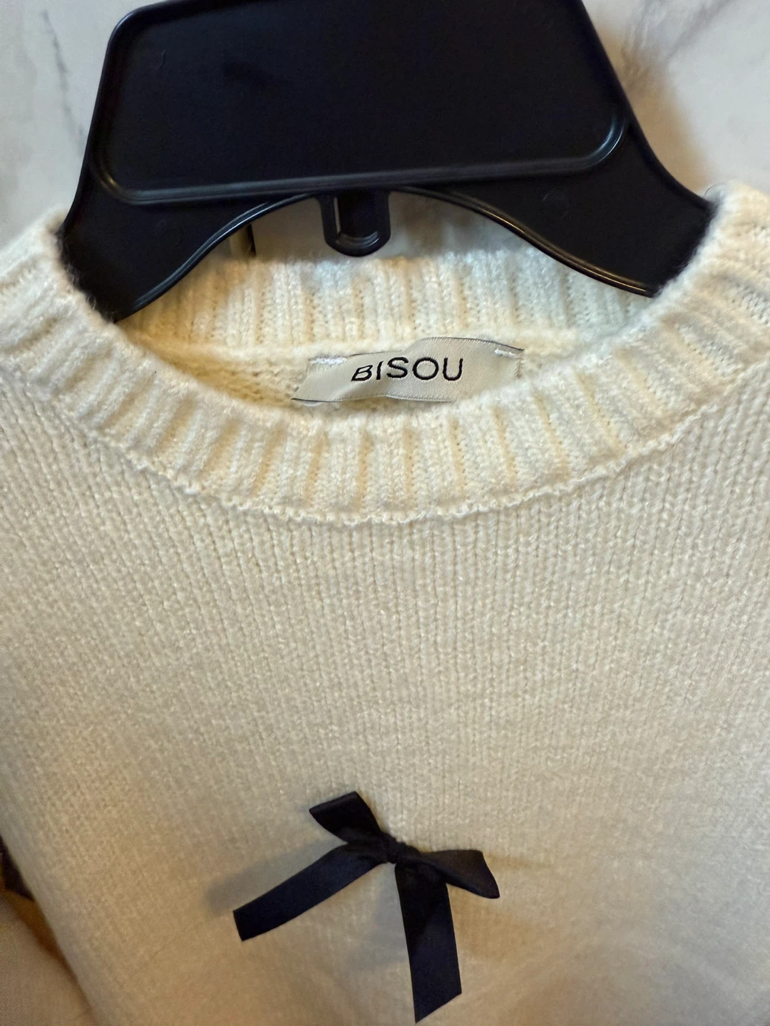 Cream Sweater with Bows. Priced to clear space! - photo 4