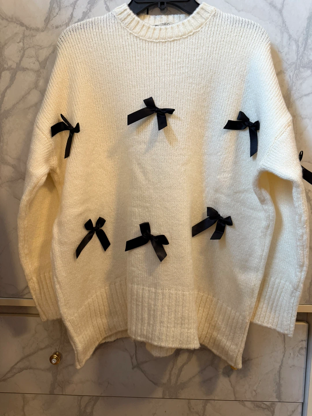 Cream Sweater with Bows. Priced to clear space! - photo 2