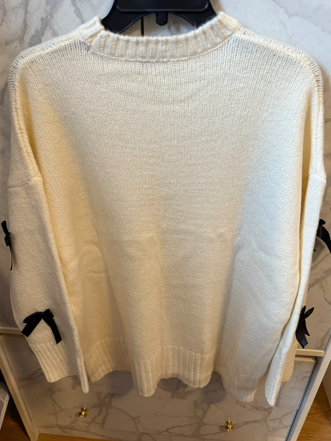 Cream Sweater with Bows. Priced to clear space! - photo 3