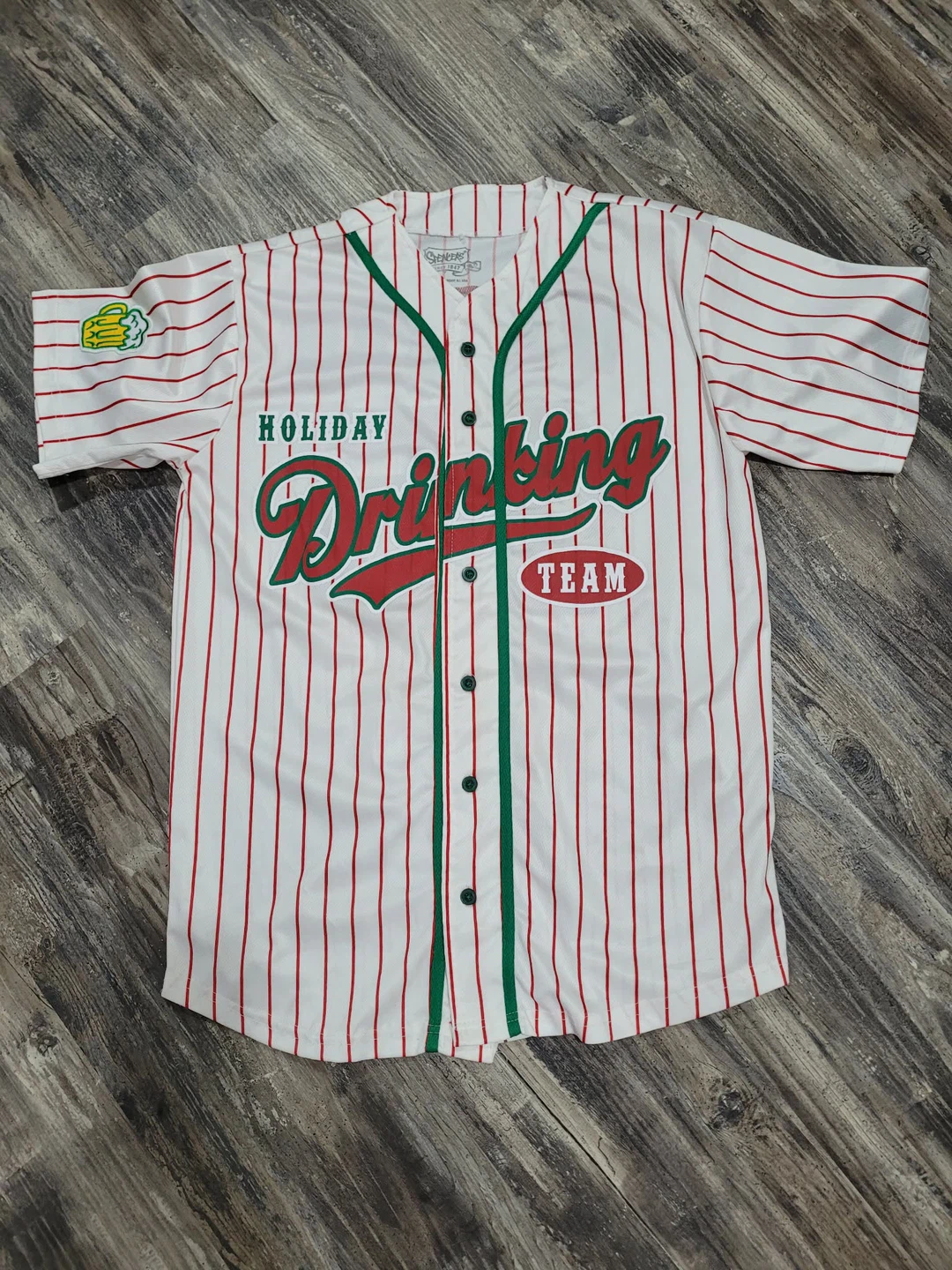 Spencer's Holiday Drinking Team Baseball Jersey - M/M