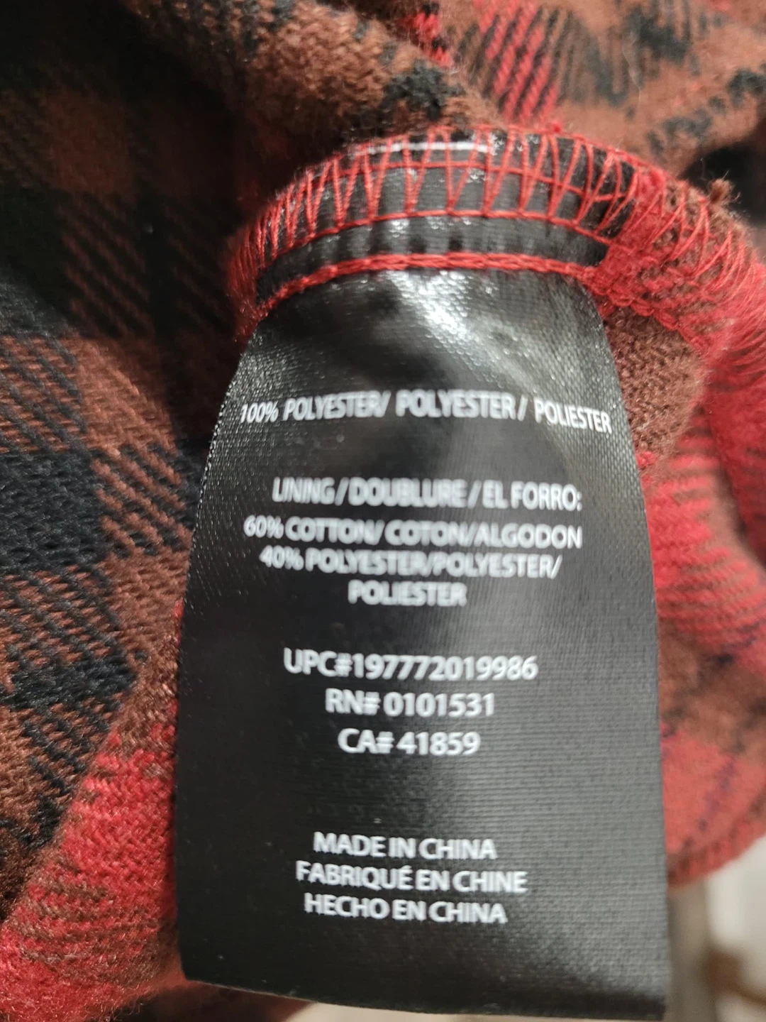 Friday the 13th Flannel Hoodie - XXL - photo 4