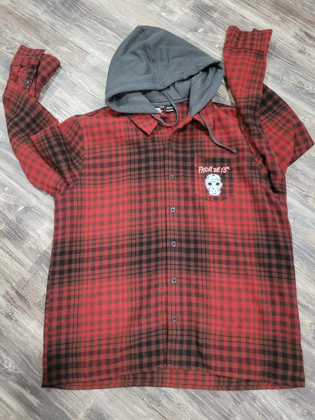 Friday the 13th Flannel Hoodie - XXL - photo 2