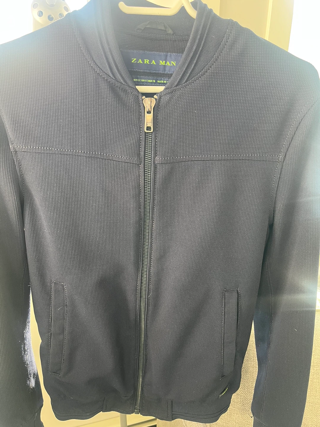 Zara Man Navy Blue Jacket - Size S - photo 2