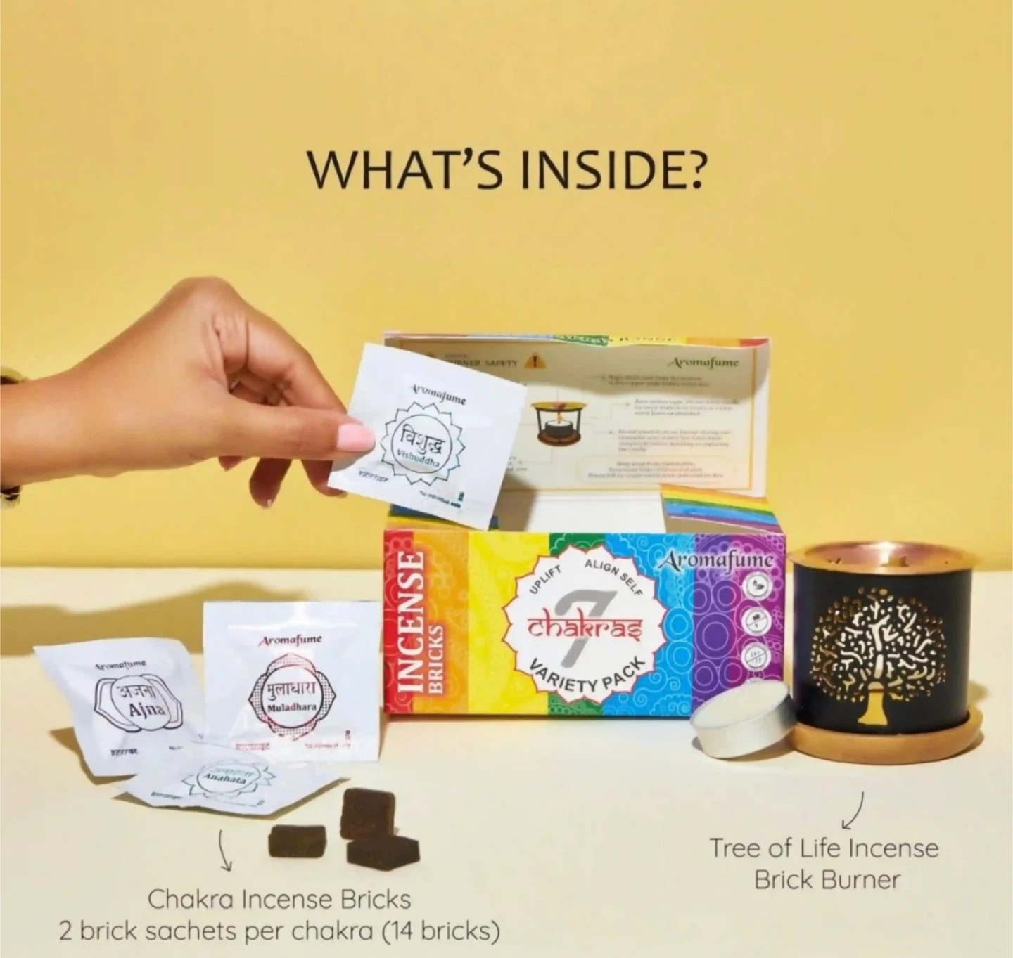 BRAND NEW Aromafume Chakra Incense Bricks Variety Pack - photo 2